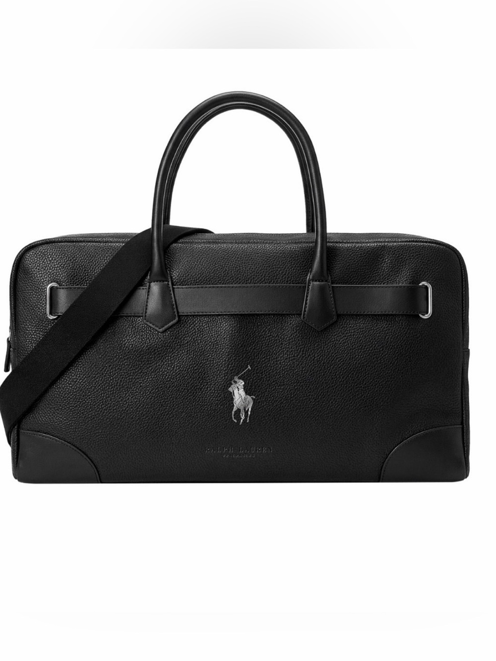 Polo by Ralph Lauren Black pu Leather Men's Bag